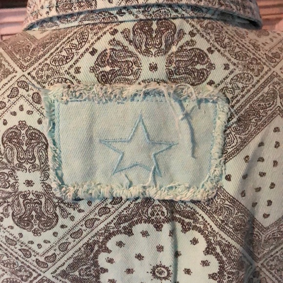 ★POL★ Mint Green Vintage Cotton Twill Shacket★ - Picture 4 of 14